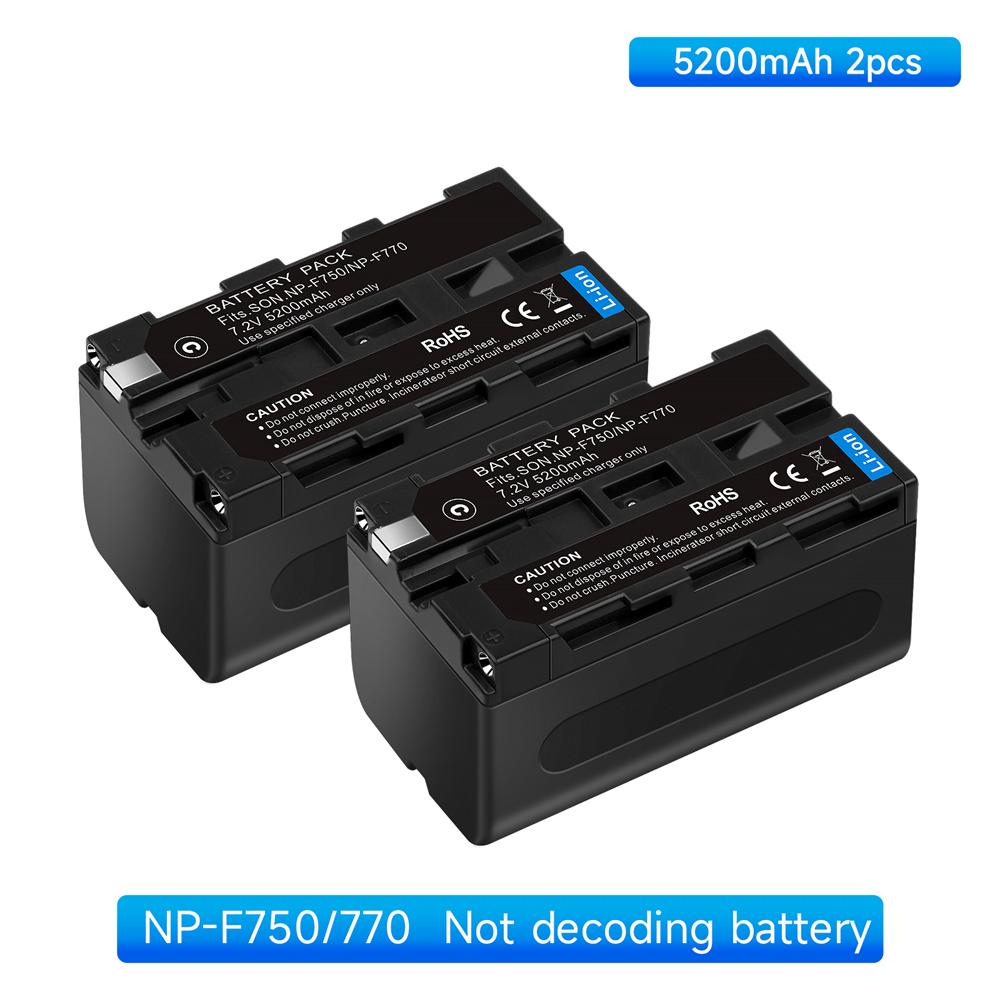 5200 мАч NP-F750 F770 F750 Аккумулятор NP-F770 Зарядное устройство с ЖК-дисплеем для Sony NP F970 F960 F550 F570 QM91D TRU47E