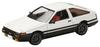Toyota Sprinter Trune JDM Кастомная Версия 1/64 (АЕ86) GT-APEX Белый/Черный