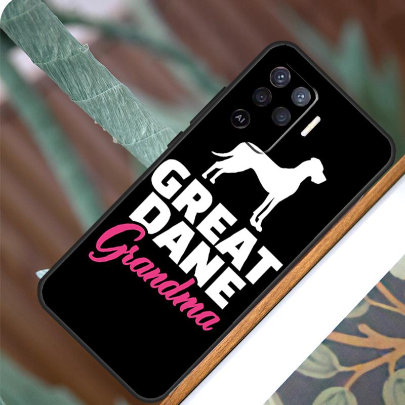 Great Dane Dog For OPPO A52 A72 A92 A98 A78 A58 A5 A9 A15 A17 A77 A53S A57S A94 A74 A54 A16 A76 A96 Case