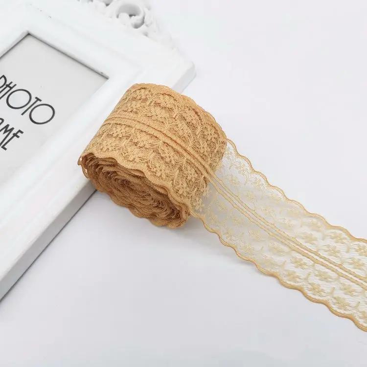 10 метров/рулон 4,5 см Красная Черная Синяя Вышивка Кружевная Лента DIY Одежда Швейная Ткань Свадьба Рождество Хэллоуин Подарок Украшение