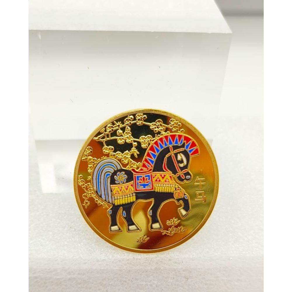 Двенадцать знаков зодиака, Цветные памятные медали, Красная подарочная коробка, Креативные монеты для двенадцати знаков зодиака, Подарки, Рождественский подарок, Наполнители для чулка