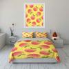 Peach Print Bedding Set Bedding Duvet Cover Set Duvet Cover Pillowcases  (1 * Duvet Cover 2 * Pillowcases, without duvet insert)