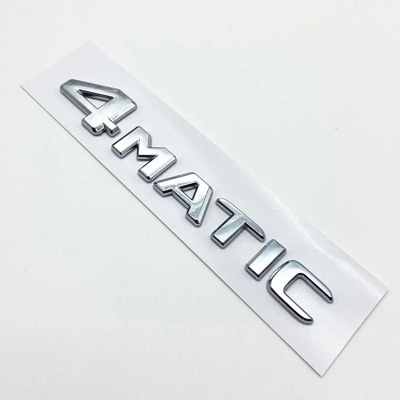 For Mercedes Benz A B C E G S ML SL CL GLA CLA Class AMG 4MATIC 4 MATIC Trunk Chrome Matte Black Letters Emblem Badge sticker OB1