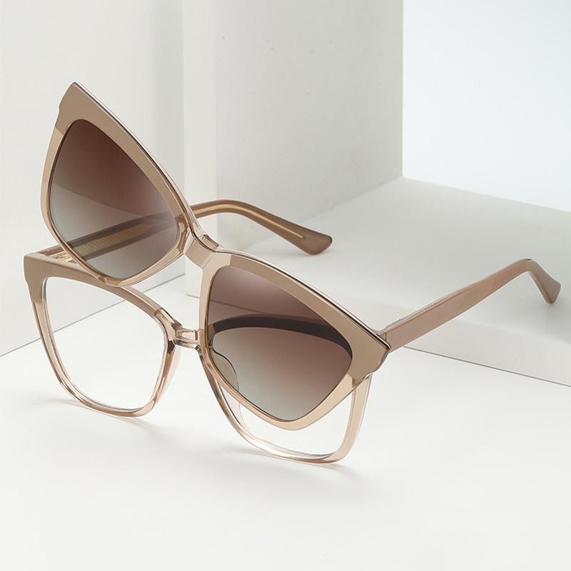 Мужские очки для чтения с фильтром синего света, модный дизайн, квадратные оправы из TR90 с двойными линзами, поляризационные очки для вождения