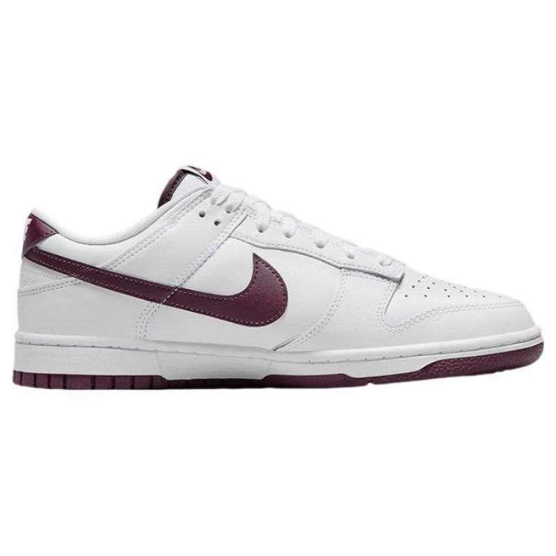 Nike Dunk Low Retro White Night Maroon Skate Shoes Sneakers DV0831-102