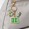 Football Peripheral Keychain, Football Jersey Keychain with Enamel Color, Lightweight Portable Sports Fan Accessory