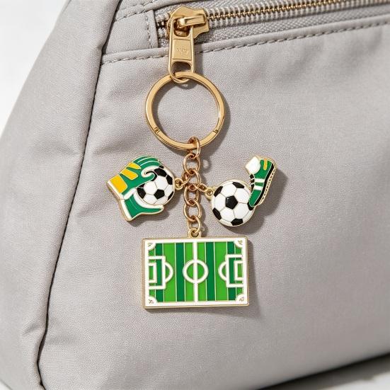Football Peripheral Keychain, Football Jersey Keychain with Enamel Color, Lightweight Portable Sports Fan Accessory