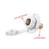 White Water Fill Inlet Flange Brass with Check Valve Fit for RV Camper