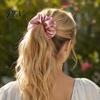 Однотонные резинки для волос для свиданий, атласные scrunchies, высокая эластичность, для женщин и девушек, нескользящая лента, премиальный элегантный вид, держатель для хвоста, для укладки