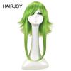 HAIRJOY Women VOCALOID GUMI Cosplay Wig Green Heat Resistant Synthetic Hair Medium Length Straight Costume Wigs