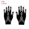 Mehndi Indian Style Beauty Tattoo Stencils Henna Template Sticker Temporary Hand Decal DIY Body Art