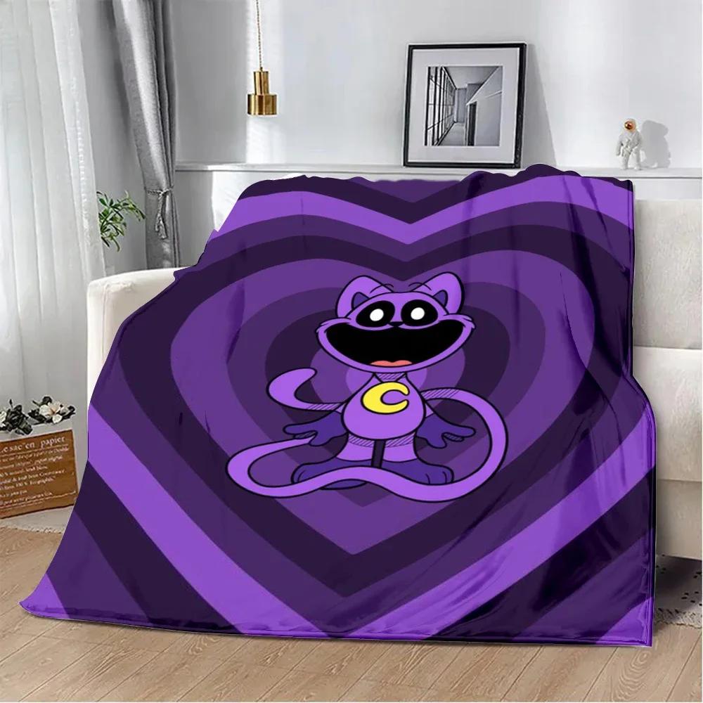 Cute Cartoon CATNAP DOGDAY Printed Blanket Picnic Blankets Warm Blanket Soft and Comfortable Blanket Home Travel Birthday Gift