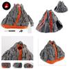 Volcano Eruption Dinosaur Scene Figurine With Smoke Simulation For Kids Gift