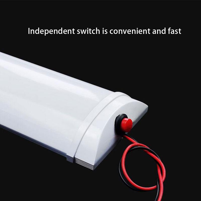 12/24 В салон автомобиля на крыше 72 светодиодный потолочный купольный светильник для грузовика, кемпера, лампа для чтения