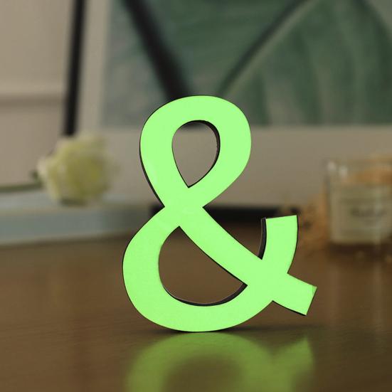 Наклейка на стену с буквами, украшение для дома, светящаяся наклейка с буквами, отклеивающаяся и приклеивающаяся к стене