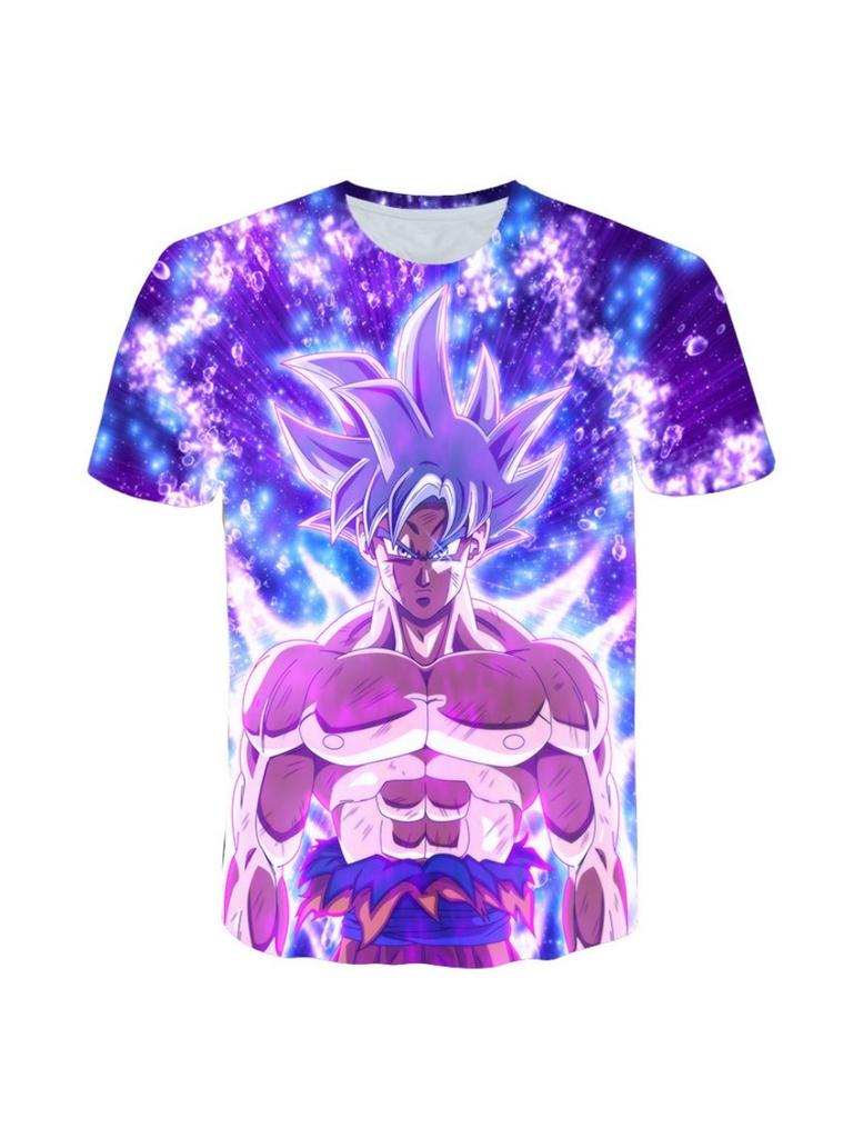Summer Dragon Ball Children's T-shirt 3D Print Short Sleeve Cartoon Super Saiyan T-shirt Children's Edition