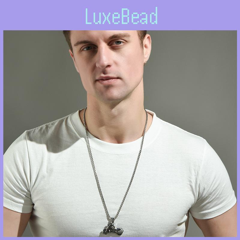 Stylish Motorcycle Pendant Necklace For Men And Women In Trendy Hip Hop Design