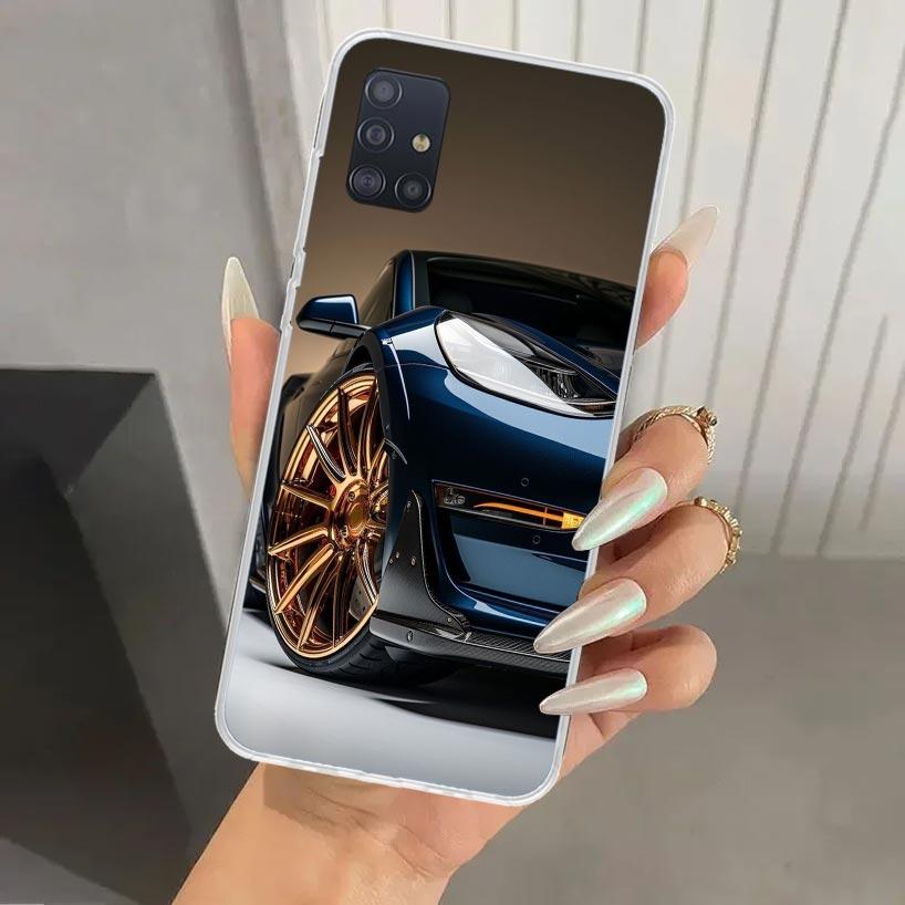 Чехол для телефона Electric Car M-Model S 3 для Samsung Galaxy A52 A32 A22 A12 A02S A50S A30S A10S Note 20 Ultra 10 Plus S10 A31 A20 A71