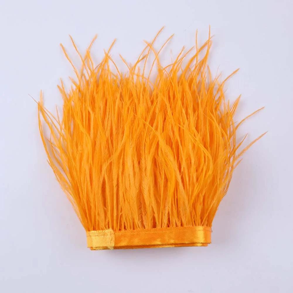 Feather53 Цветная лента с отделкой из страусиных перьев 10-15 см 1 м для поделок, свадебных платьев, карнавальных костюмов, домашнего декора, швейных принадлежностей