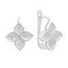 Silver Earrings with Cubic Zirkonia (2142546)