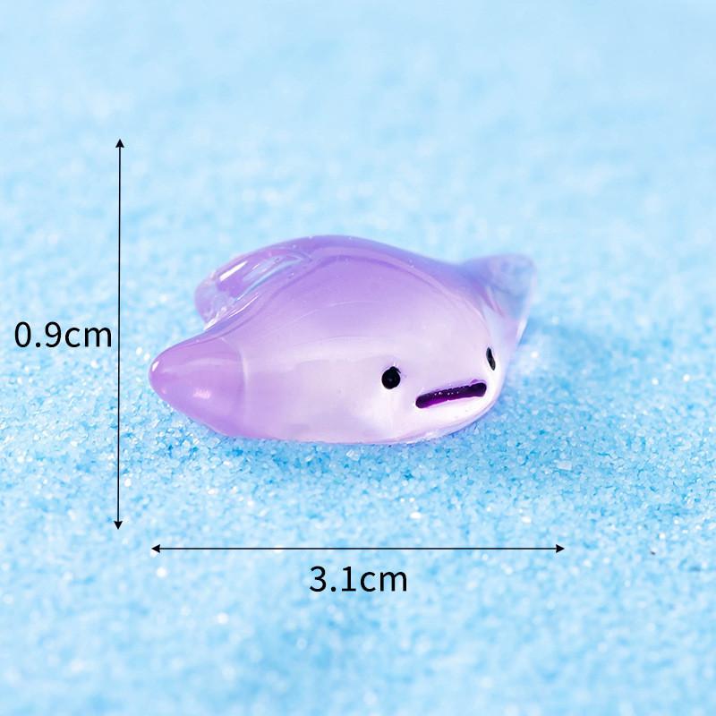 10Pcs Multicolors Mini Marine Animal Miniatures Resin Ornaments Fairy Garden Decoration Micro Landscape