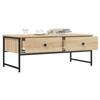 VidaXL Table basse chêne sonoma 101x49x39,5 cm bois d'ingénierie 837738