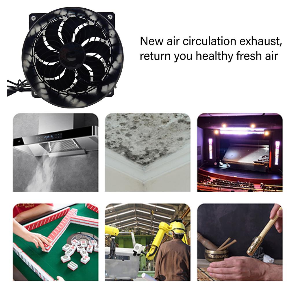 Комплект вытяжного вентилятора на солнечной энергии для домика для питомцев, курятника и теплицы. Энергоэффективное решение для охлаждения.