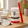 Sealed Jar, Sourdough Starter Kit with Date-Marked Feeding Tape, Large Wide Mouth Glass Jars for Active Fermentation