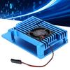 Радиатор с одним вентилятором и защитной крышкой CNC для Raspberry Pi 4 Алюминиевый корпус РадиаторСиний