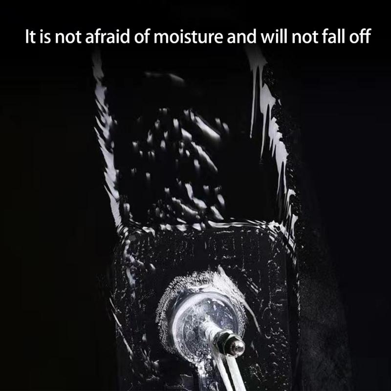 10Pcs White Adhesive Hooks Without Tool Installation Functional Bathroom Kitchen Organizers for Small Space Livings