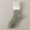 Winter Coral Fleece Socks Sleeping Mid Tube Socks Women Floor Plush Socks  For Female Men