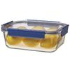 Bestco LBG455, 2.0L Rectangular Heat-Resistant Glass Storage Container with Lid, Lock & Lock, Top Class