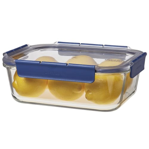 Bestco LBG455, 2.0L Rectangular Heat-Resistant Glass Storage Container with Lid, Lock & Lock, Top Class