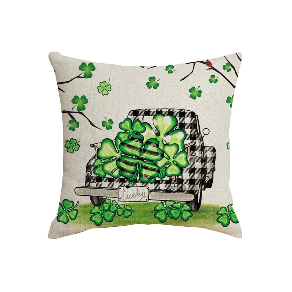 45x45см Украшения на День Святого Патрика для дома Наволочка Клевер Наволочка Святого Патрика Ирландская вечеринка Декоративная наволочка