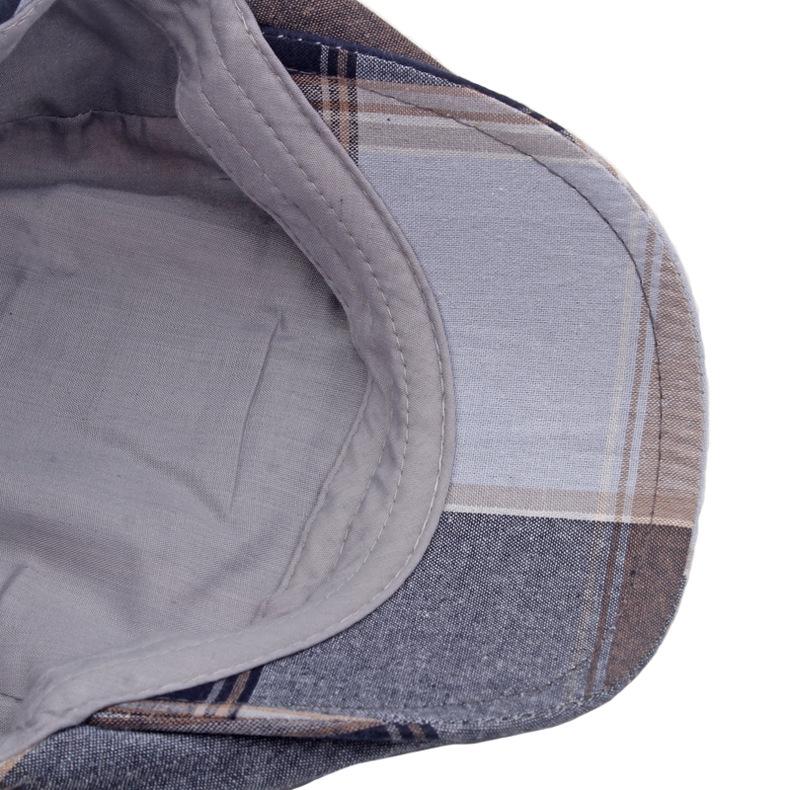 Весенне-осенний тонкий берет, мужская хлопковая клетчатая кепка вперед, уличная шляпа от солнца, кепка газетчика, мужские шляпы художников в стиле Гэтсби