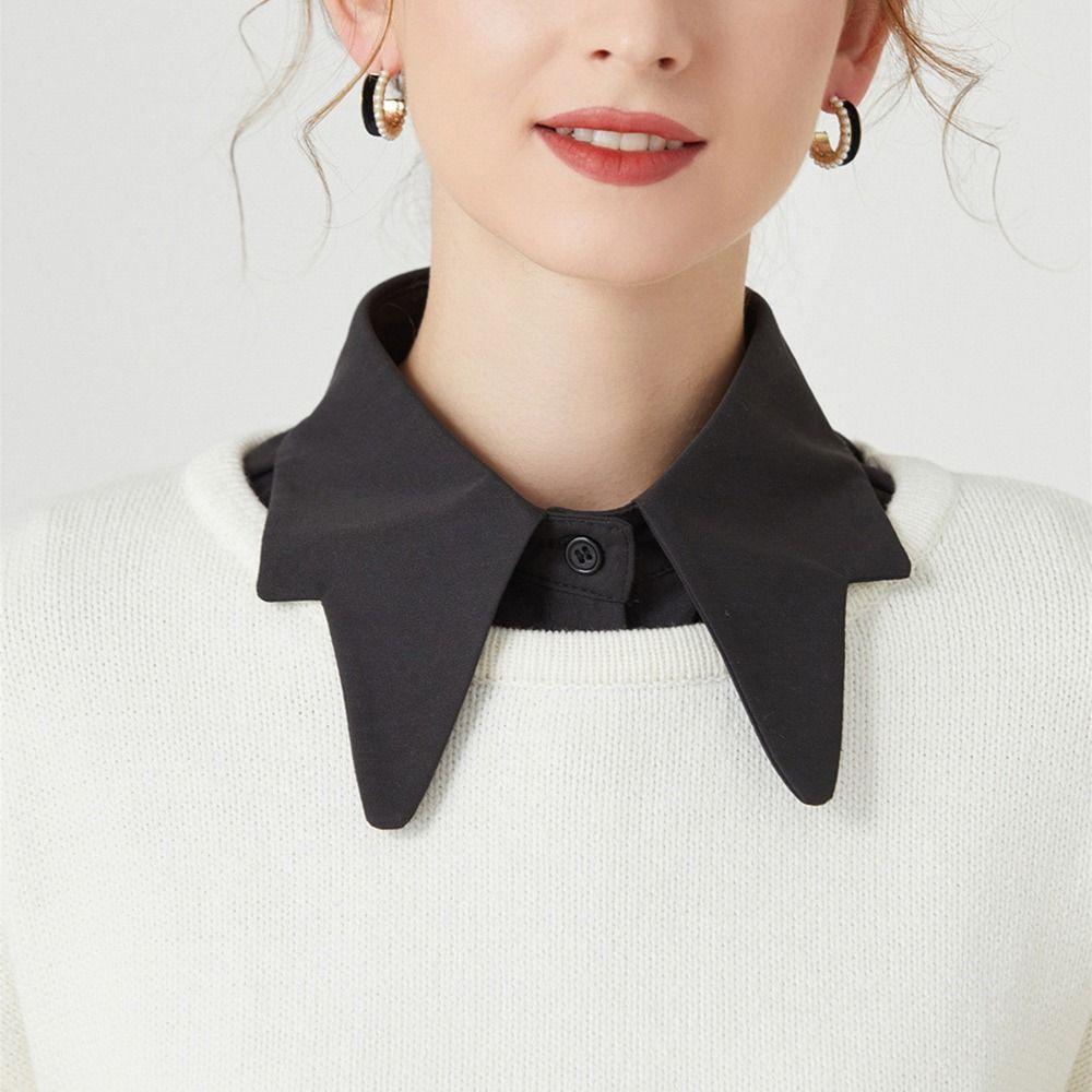 Модная классическая съемная винтажная одежда, аксессуары, блузка, рубашка с накладным воротником, лацкан с искусственным воротником