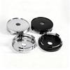4PCS T60 Universal Car Modification Wheel Hub Caps, Chrome Plated Wheel Center Caps, Outer Diameter 60MM, Center Wheel Caps