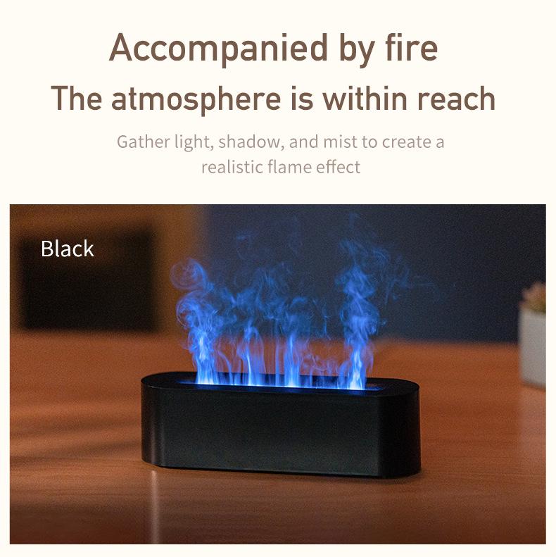 USB-диффузор с имитацией пламени и ароматом, разноцветный