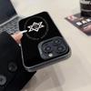 Чехол для телефона со звездой Давида, матовый цветной серебристый, для iPhone 15 14 16 13 12 11 Pro Max Plus XS X, противоударный жесткий чехол