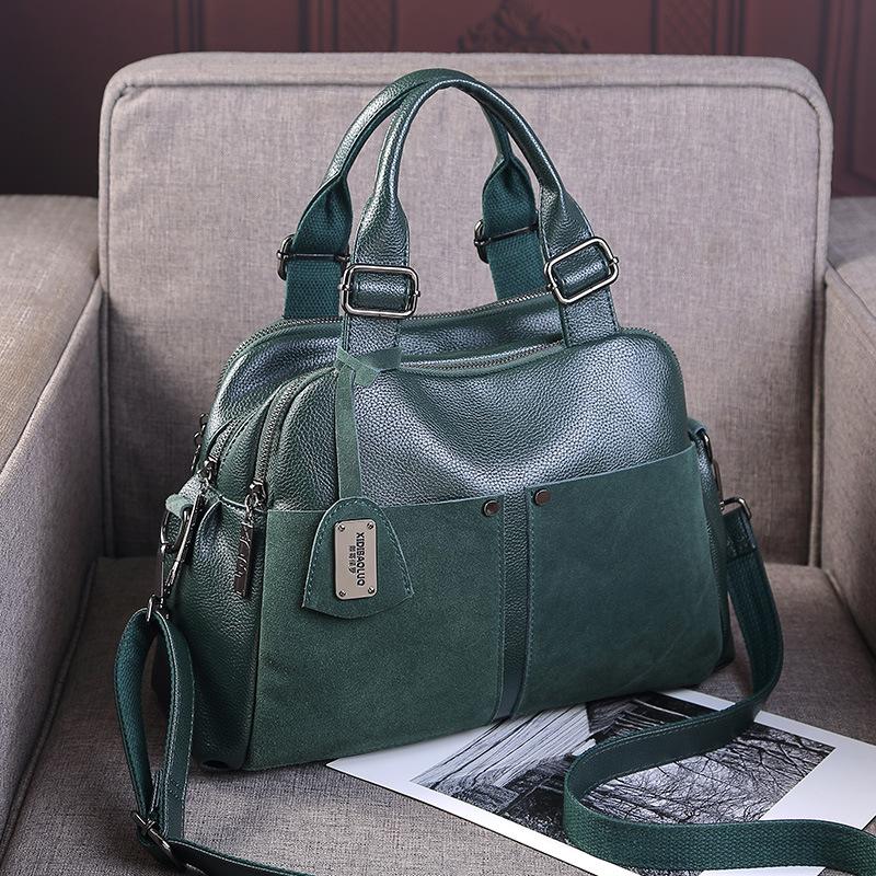 Сумки из искусственной кожи для женщин, новые роскошные сумки от Boston Designer, женские зеленые и черные сумки через плечо, женская трендовая мода