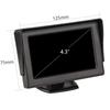 HD Mini 4.3 Inch Monitor Digital TFT LCD 800 * 480 In-Dash Parking Video