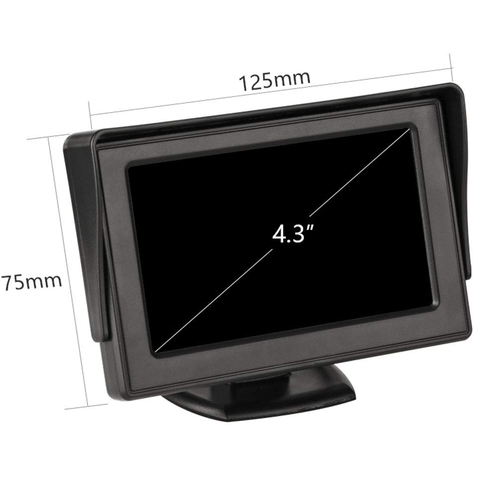 HD Mini 4.3 Inch Monitor Digital TFT LCD 800 * 480 In-Dash Parking Video