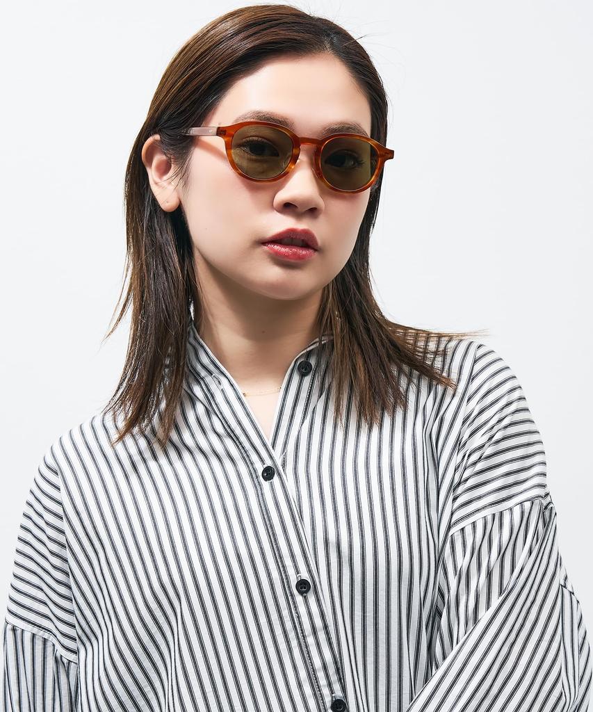 Солнцезащитные очки типа Boston JOURNAL STANDARD STANDARD relume Journal Standard Relume УФ-защита УФ-защита унисекс модный [Zoff] (коричневый (деми