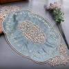 1Pcs for Dining Table Flower Embroidery Craft Placemat European Style Lace Insulation Plate Mat Anti-scald Coaster Table Pads