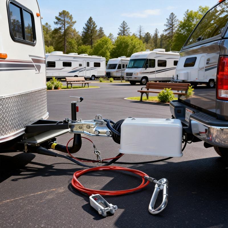 Car Caravan Brake Away Safety Cable Stainless Steel Wire Rope for Trailer Breakaway Rope Braked Hitch Car Accessories