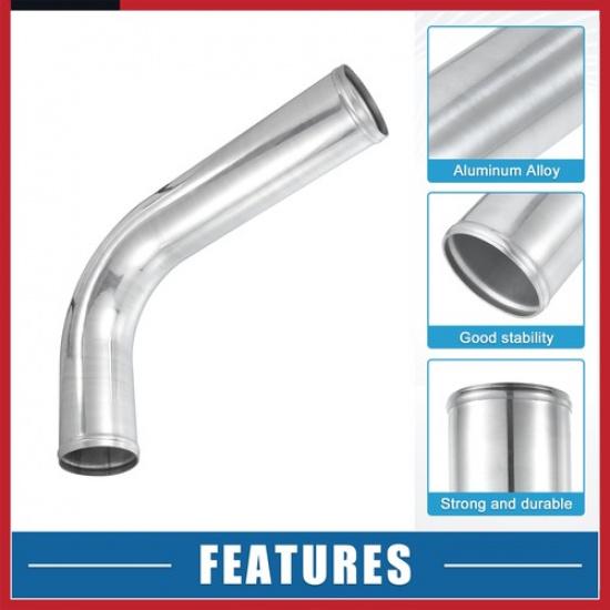 3" 76mm OD 500mm Length Aluminum Alloy L Shape Bend Elbow Intercooler Pipes New