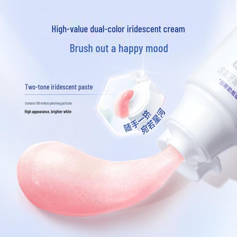 Crest Dual-Color Lock White Toothpaste, Grapefruit White Tea