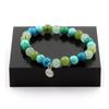 Bracelet Jade + Aventurine + Chrysocolle + Turquoise Beads 8 Mm