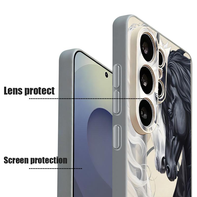 Милый чехол-магнит для телефона с лошадью для Samsung Galaxy S26 S25 Ultra S24 S23 FE A17 A57 A56 A37 A16 A35 A55 A15 A36 A25 Жесткий ПК-чехол