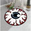 Party Party Living Room Carpet Bedroom Horror Round Eye Carpet Home Decoration Corridor Bathroom Anti Slip Comfortable Carpets